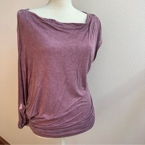 Free People Weather Washed Plum Top
